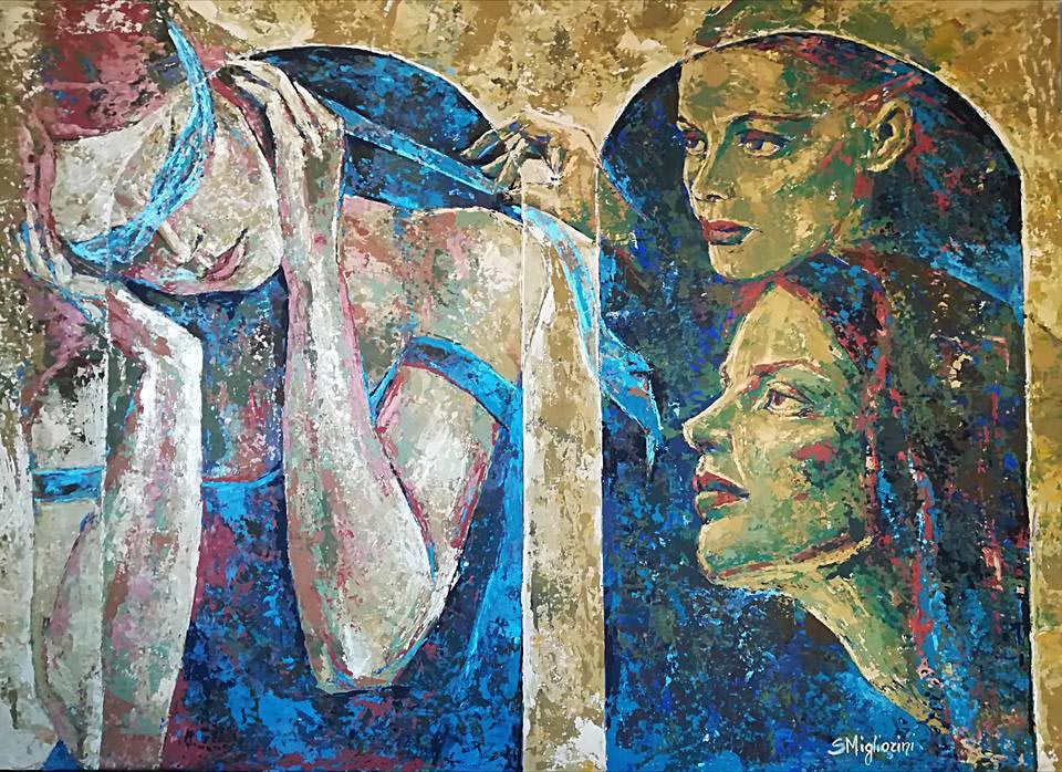 L’inaccettabile ostinazione - Dimensioni: 100 x 120 cm - Tecnica: Acrilico a spatola su tavola - Anno: 2020
